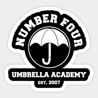 UMBRELLA ACADEMY NUMBER FOUR Sticker